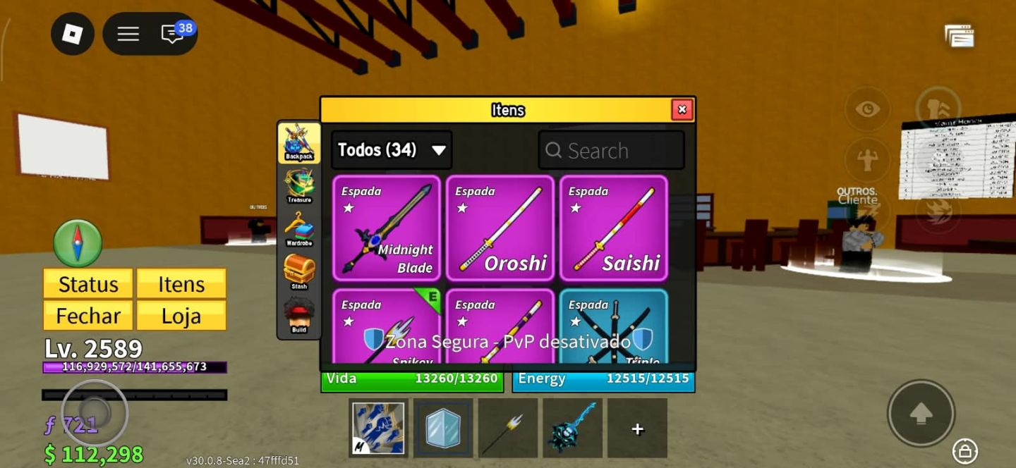 Blox Fruits | Conta Completa | CDK + TTK + Soul Guitar + Outros Jogos