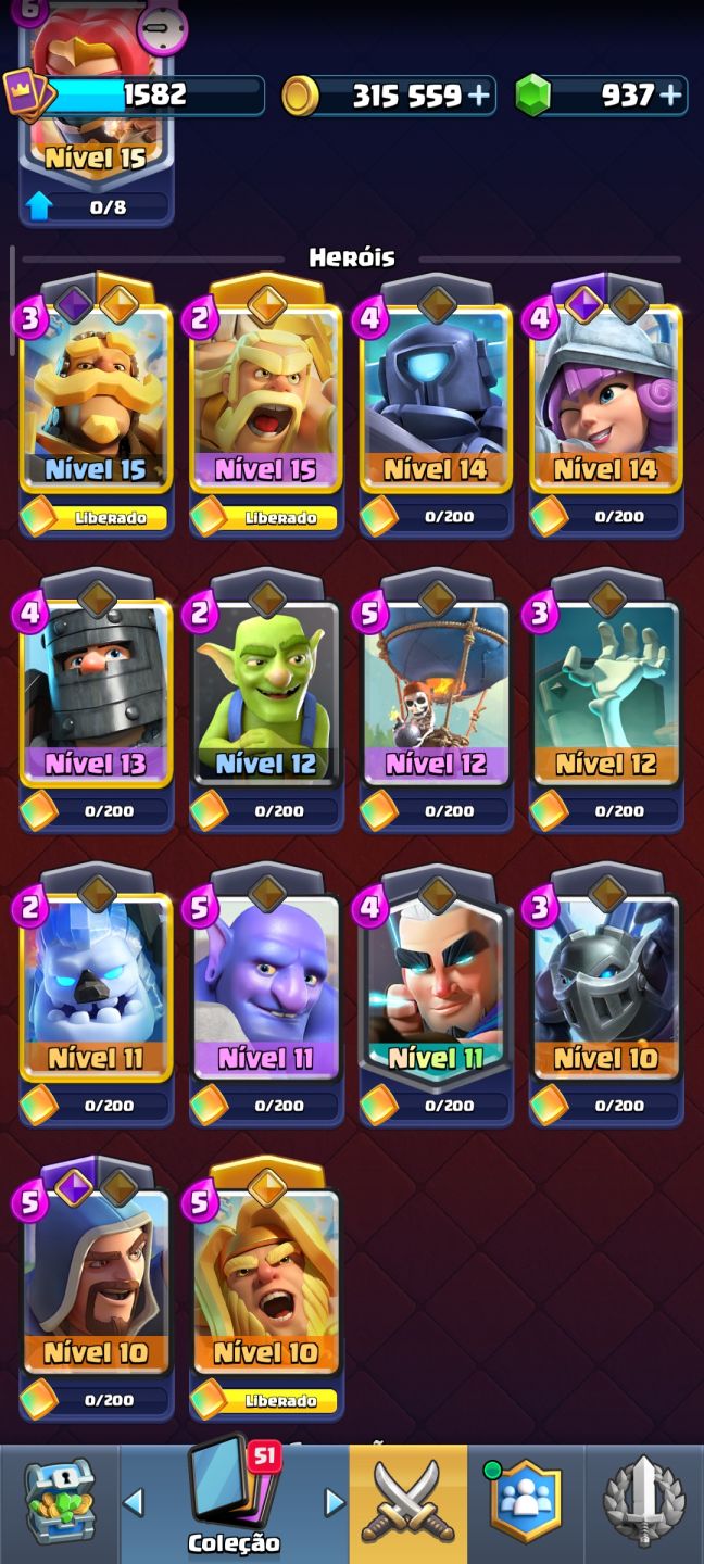 Conta Brawl Stars e clash royale TOP, 24k Brawl, e 11k clash.