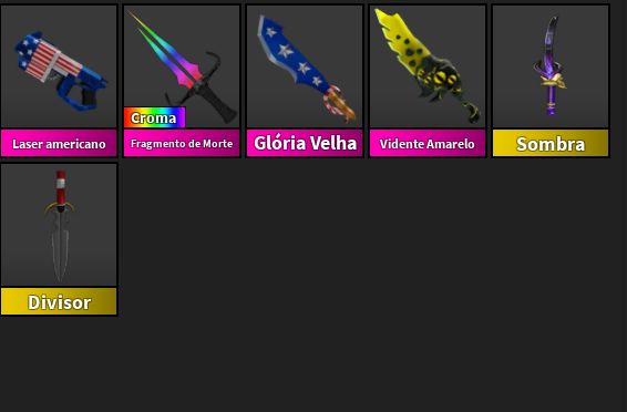 ARMAS E FACA MM2//MELHOR PREÇO DO SITE