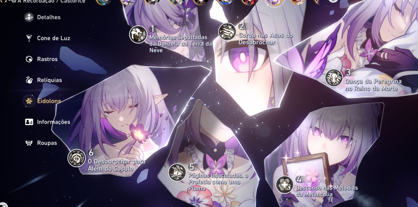 Conta WHALE de star rail. 6 personagens E6 LIMITADOS