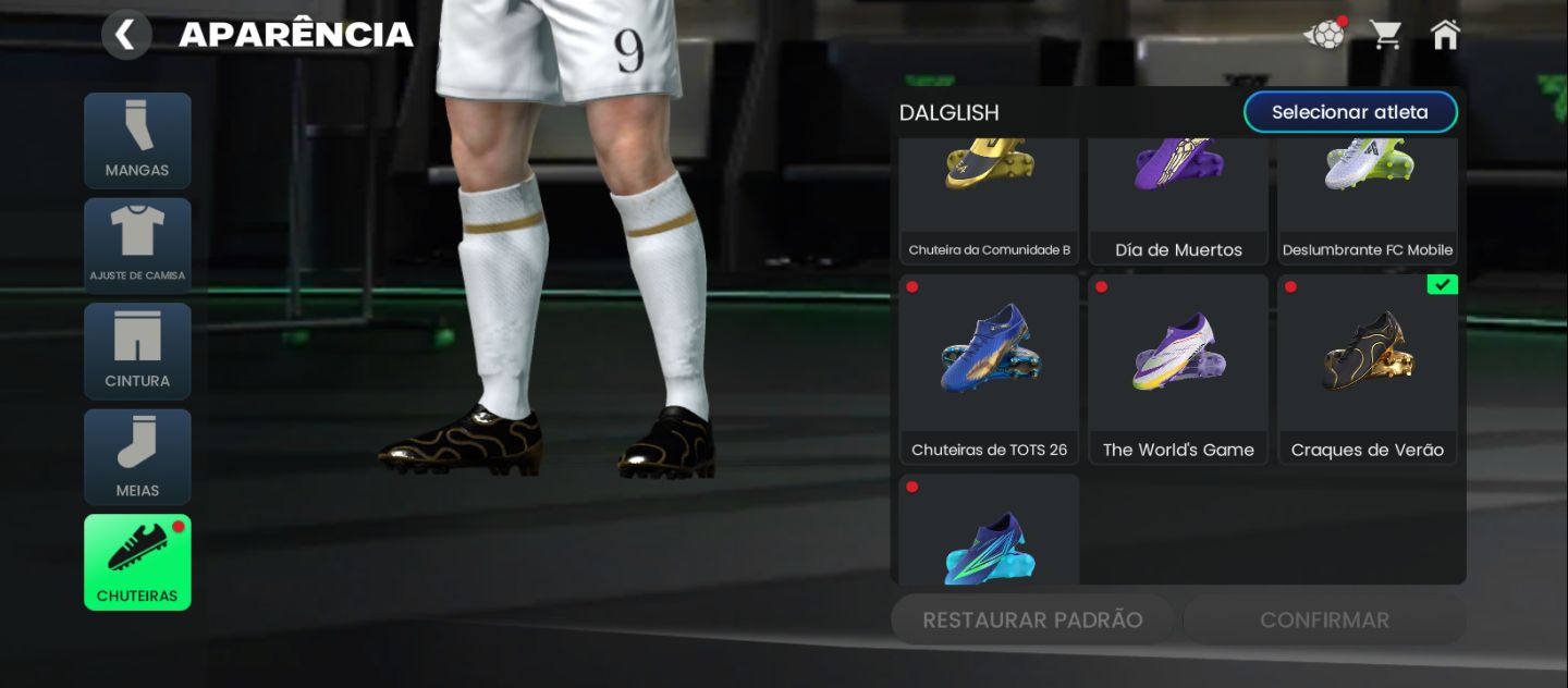 Conta antiga antiga com até 121 OVR Nível 69 com vários itens