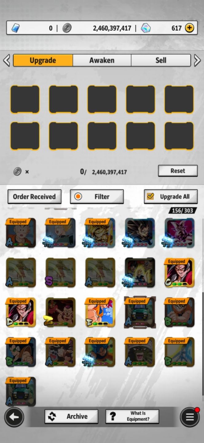 Conta DB legends level 226