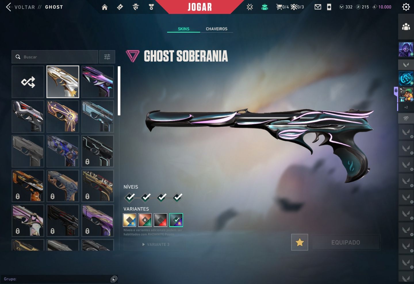 CONTA VALORANT 20+ SKINS | LVL 276 | ASCENDENTE 2