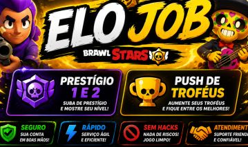 ELO JOB BRAWL STARS PUSH DE TROFÉUS E PRESTÍGIO,leia a descrição