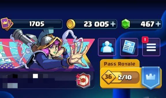 CONTA CLASH ROYALE - LIGA 1