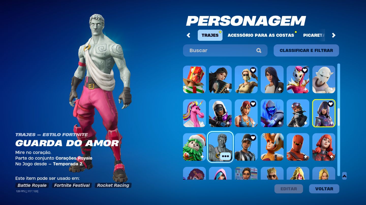 Conta fortnite: Minty, glow +salve o mundo fundador (180 skins )