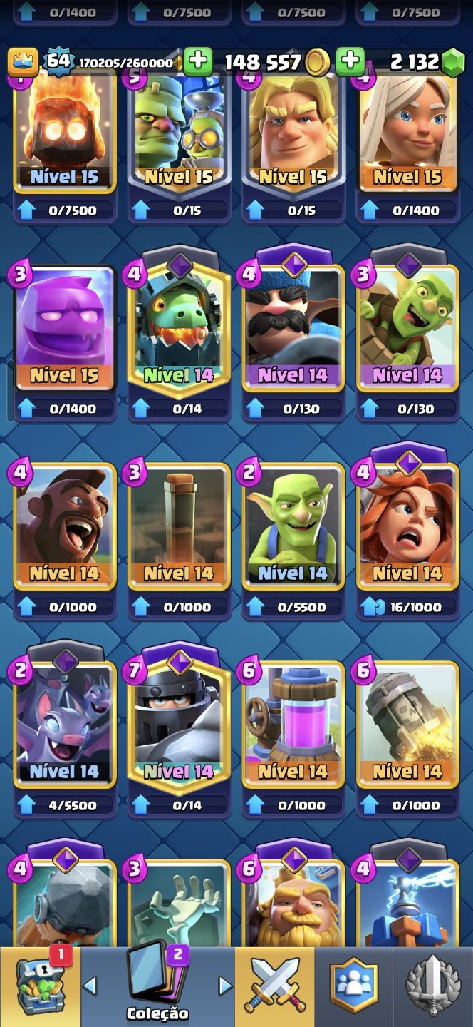 CLASH ROYALE CONTA MUITO RARA!!