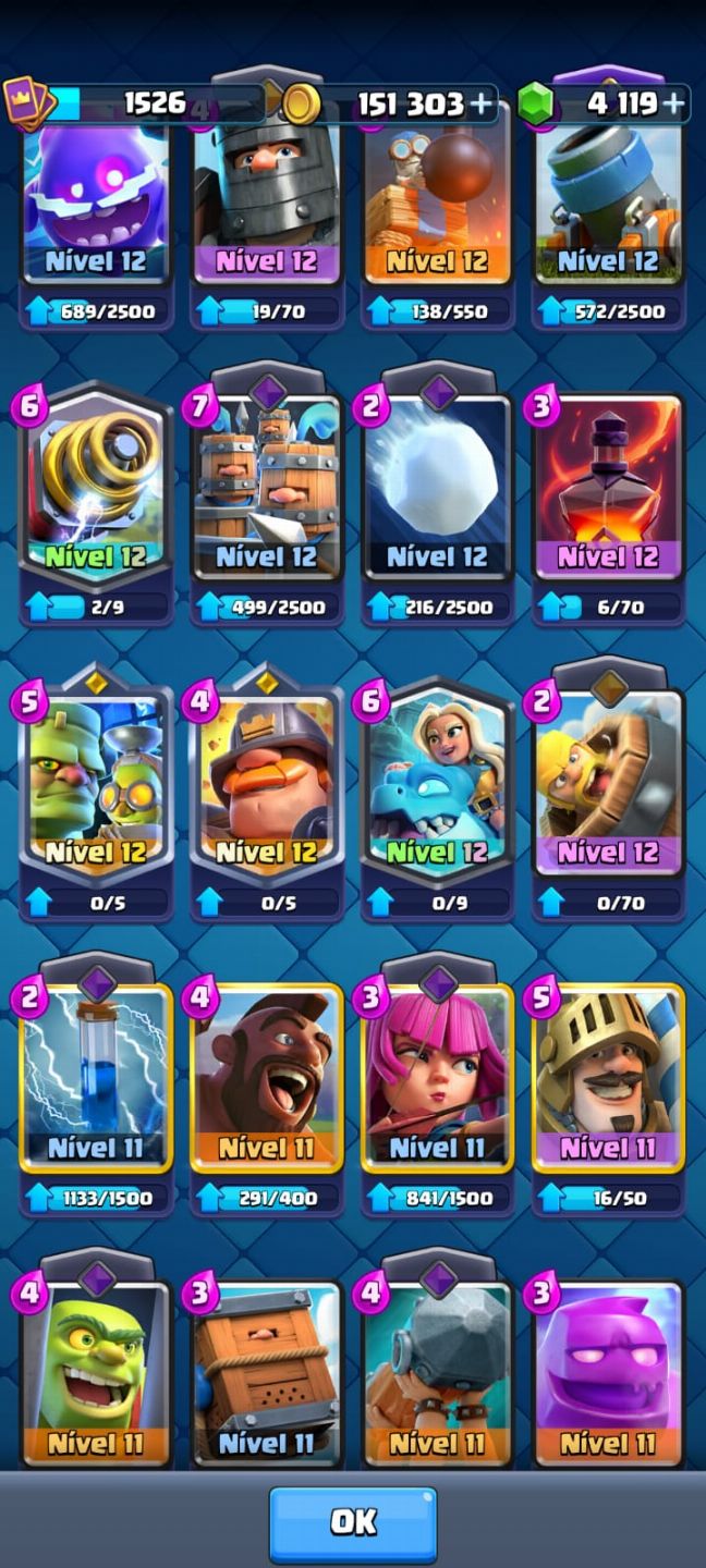 Conta Clash Royale à venda nível avançado!