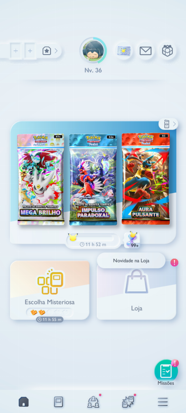Conta Pokémon TCG - NV 36 com mais de 3k cartas, Doce Raro dourado PT BR e mais!