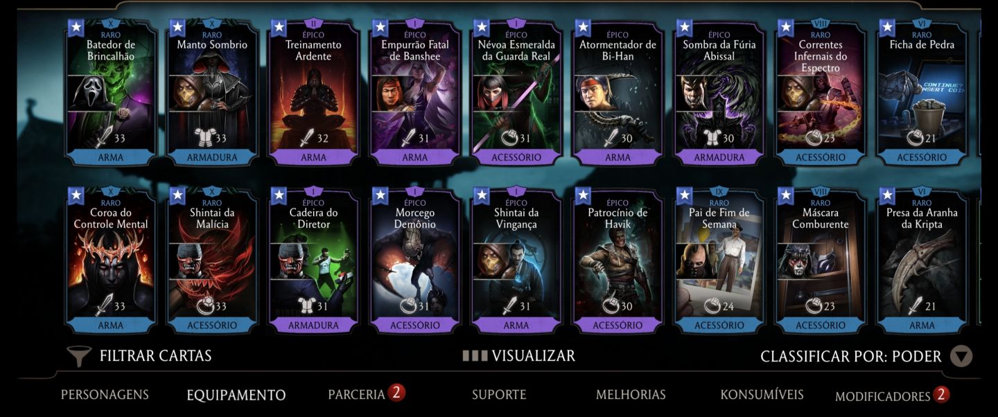 MK MOBILE Vários Diamantes FX (Fusion X) Equipamentos Épicos e Raros Fortes