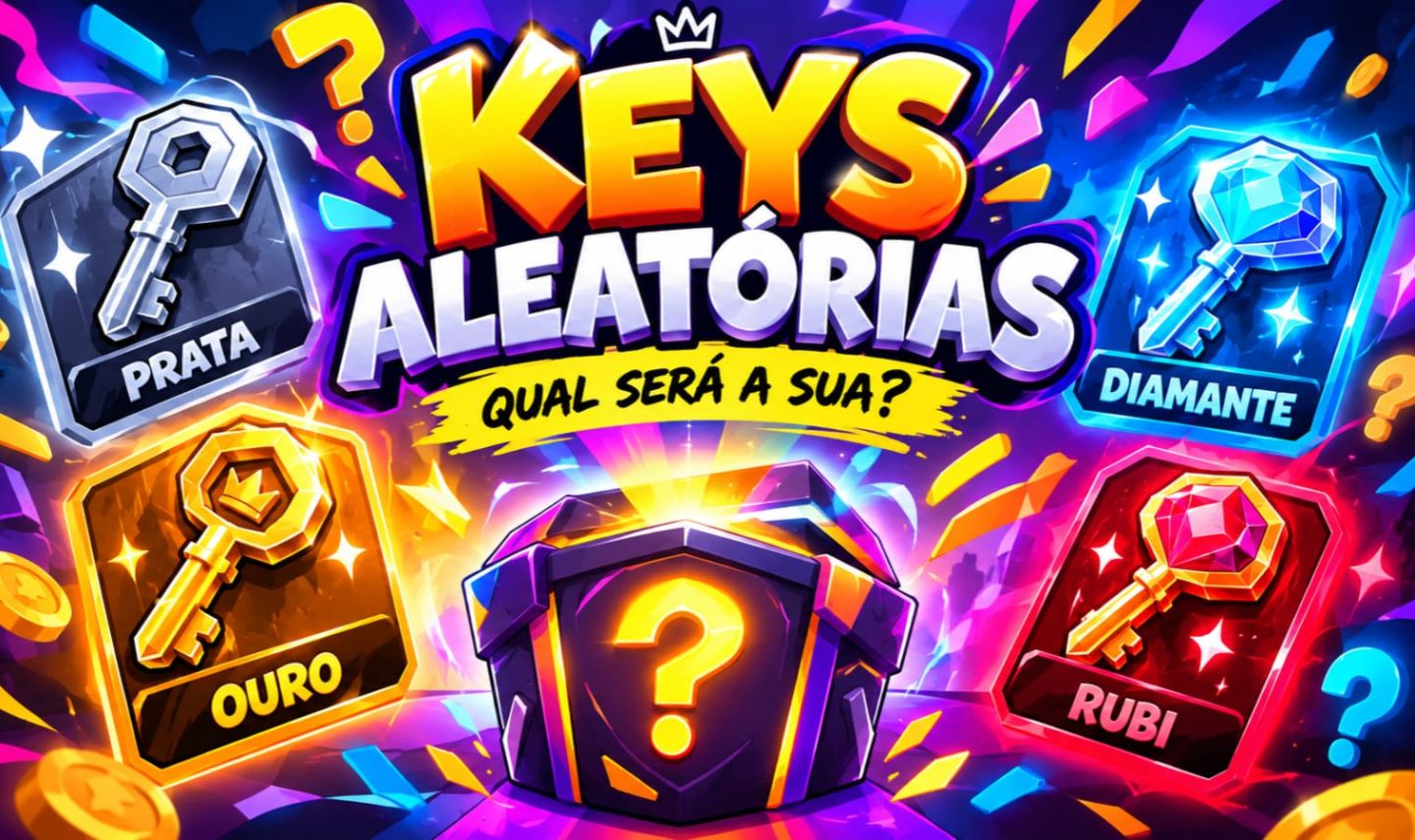 MYSTERY KEY | JOGOs SURPRESA STEAM | PRATA OURO DIAMANTE RUBI