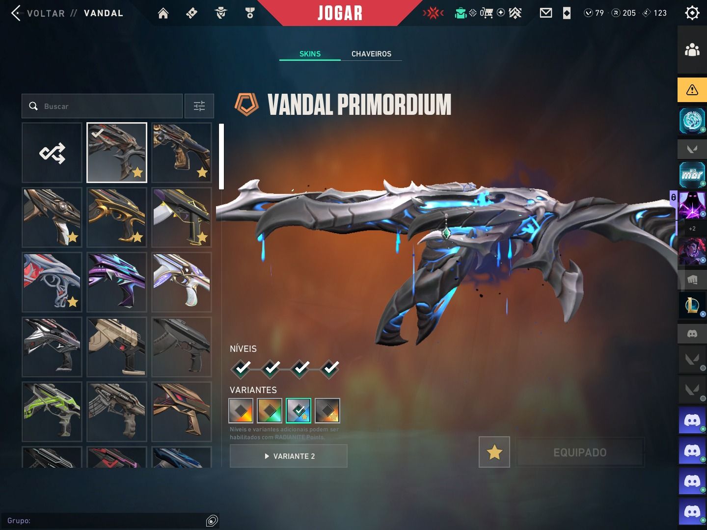 CONTA PEAK ASCENDENTE 1 COM VARIAS SKINS