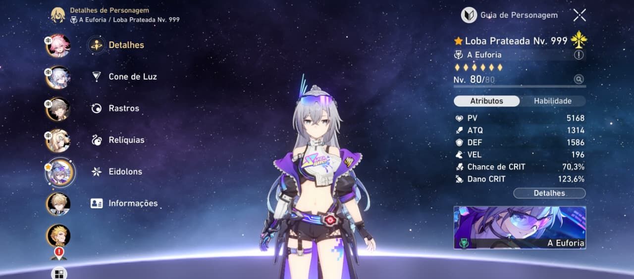 HONKAI: STAR RAIL - CONTA LOBA999 E6S1 + EVAE0S1 + TIME PREMIUM + 72 TIROS LIMIT