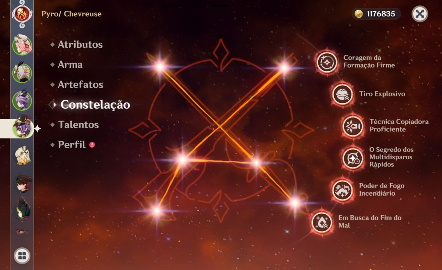 Varesa c1r1 podendo pegar c2 no seletor xilonen c1 e durin