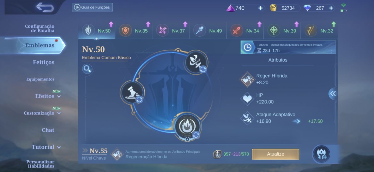 Conta Mobile Legends - Skin Sakura Haruno, Gaara, Seiya