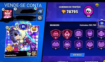 VENDE-SE CONTA COM DIVERSOS ITENS E CONQUISTAS!!!