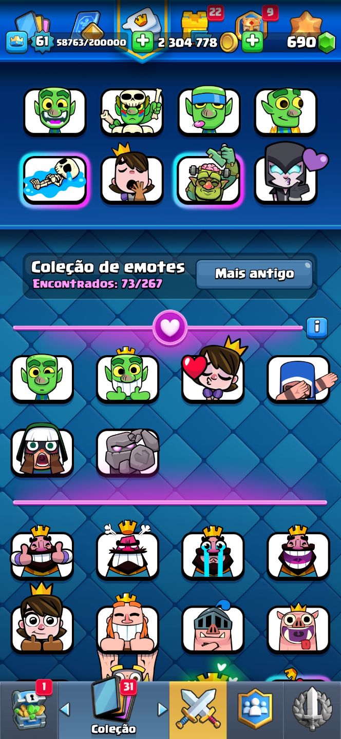 CONTA CLASH ROYALE TOP À VENDA UPADA E PRONTA PRA RANQUEADA