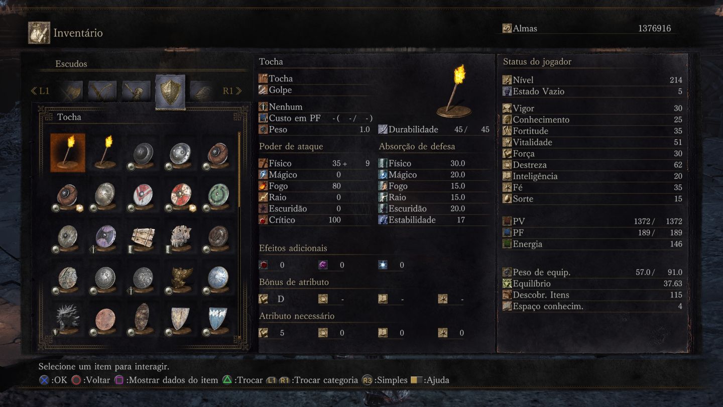 DARK SOULS 3 - ALMAS/ EQUIPAMENTOS/ ARMAS/ ANEIS E DEMAIS ITENS - Para PS4/PS5