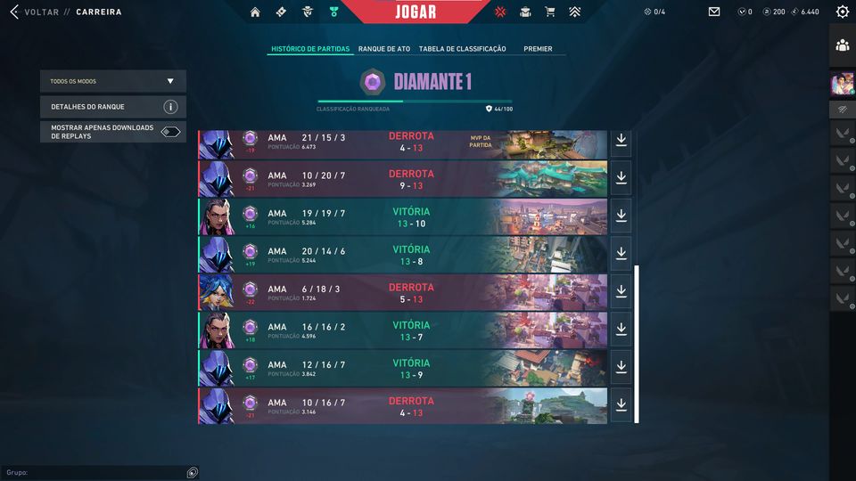Conta valorant diamante para smurfar
