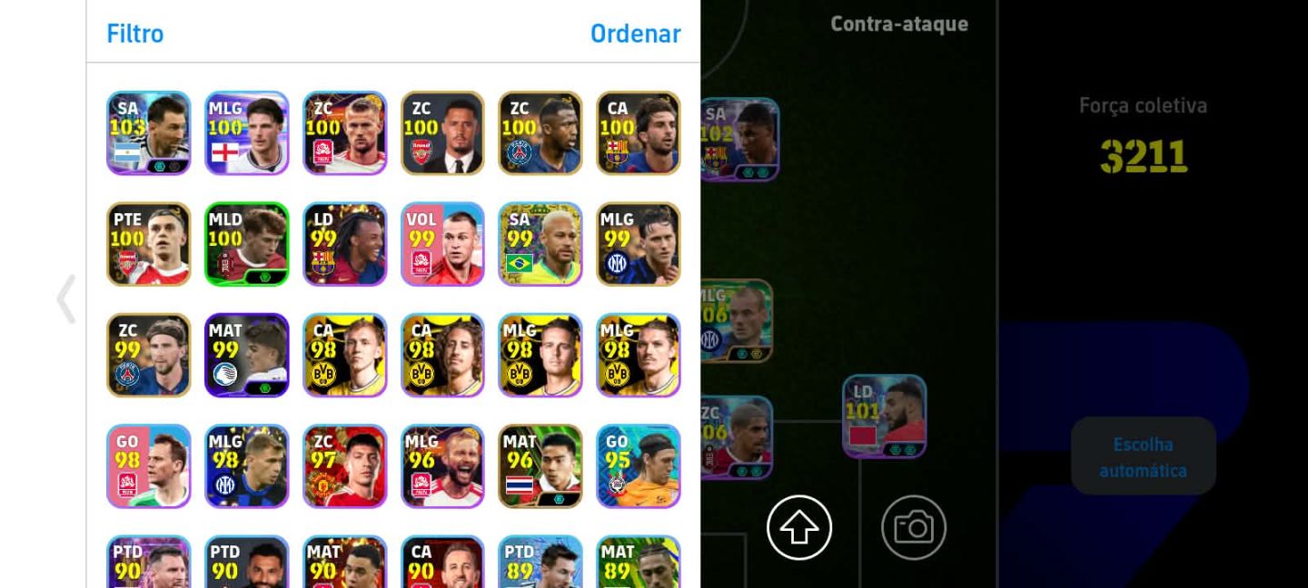 CONTA EFOOTBALL COM MAIS DE 3200 DE FORÇA + ARAÚJO + STONES + SNEIJDER + ROSICKÝ