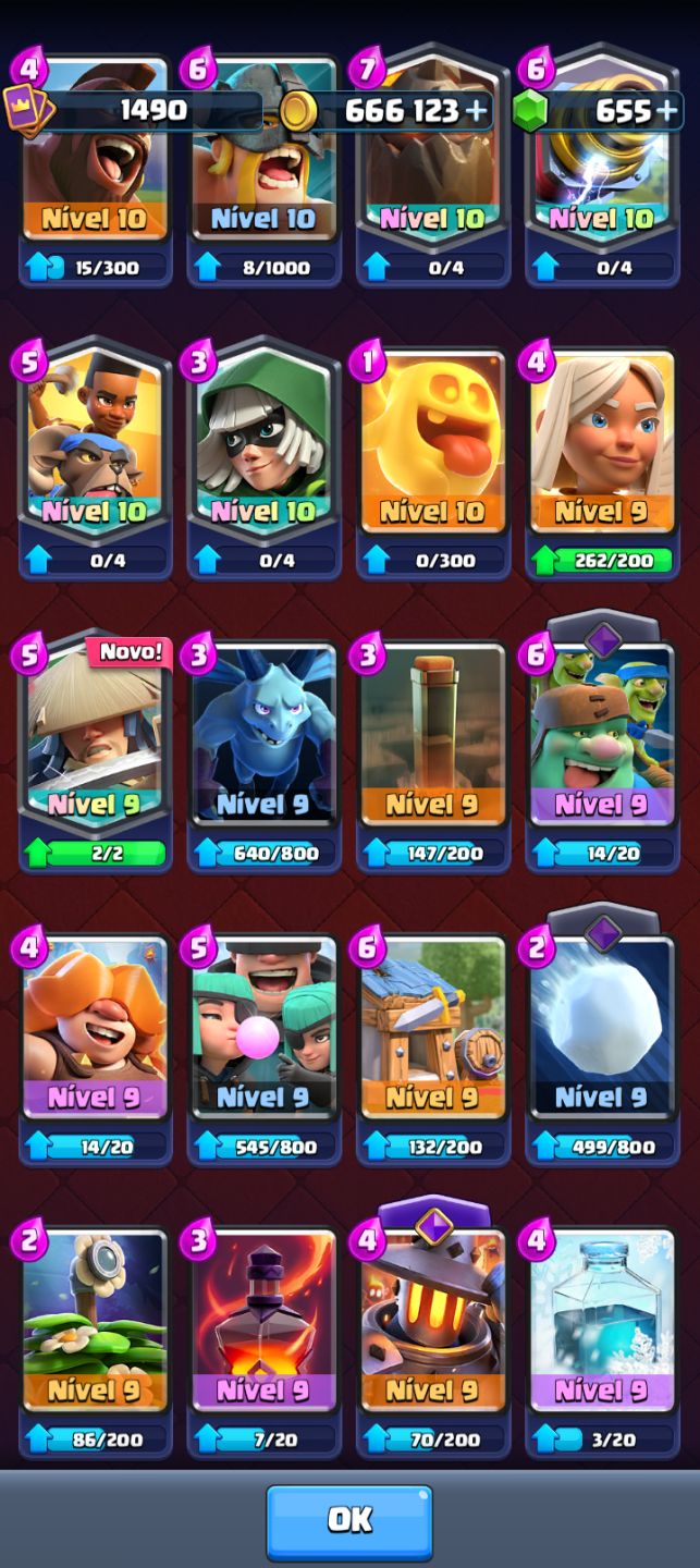[] CONTA CLASH ROYALE LIGA SUPREMA | 10.7K TROFÉUS | 8x LVL 15 | 122/122