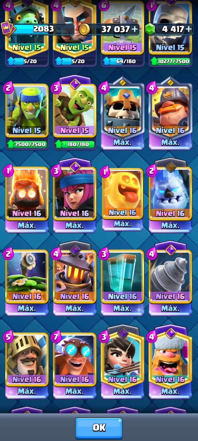 Conta Clash Royale