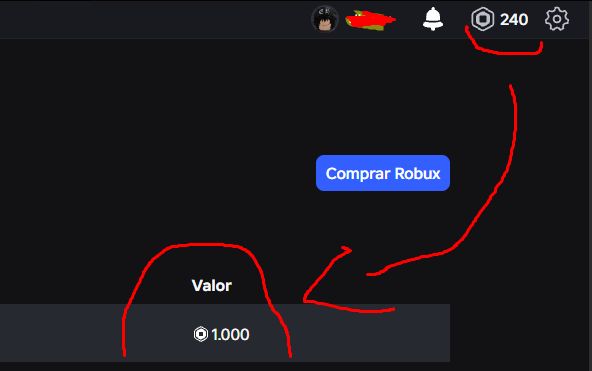 Conta de roblox 1k de robux gastos e 240 pra gastar 18-20