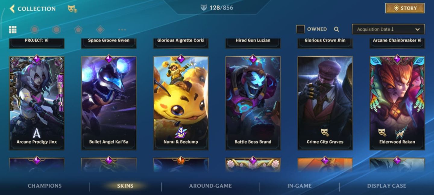 Conta Wild Rift 128 skin