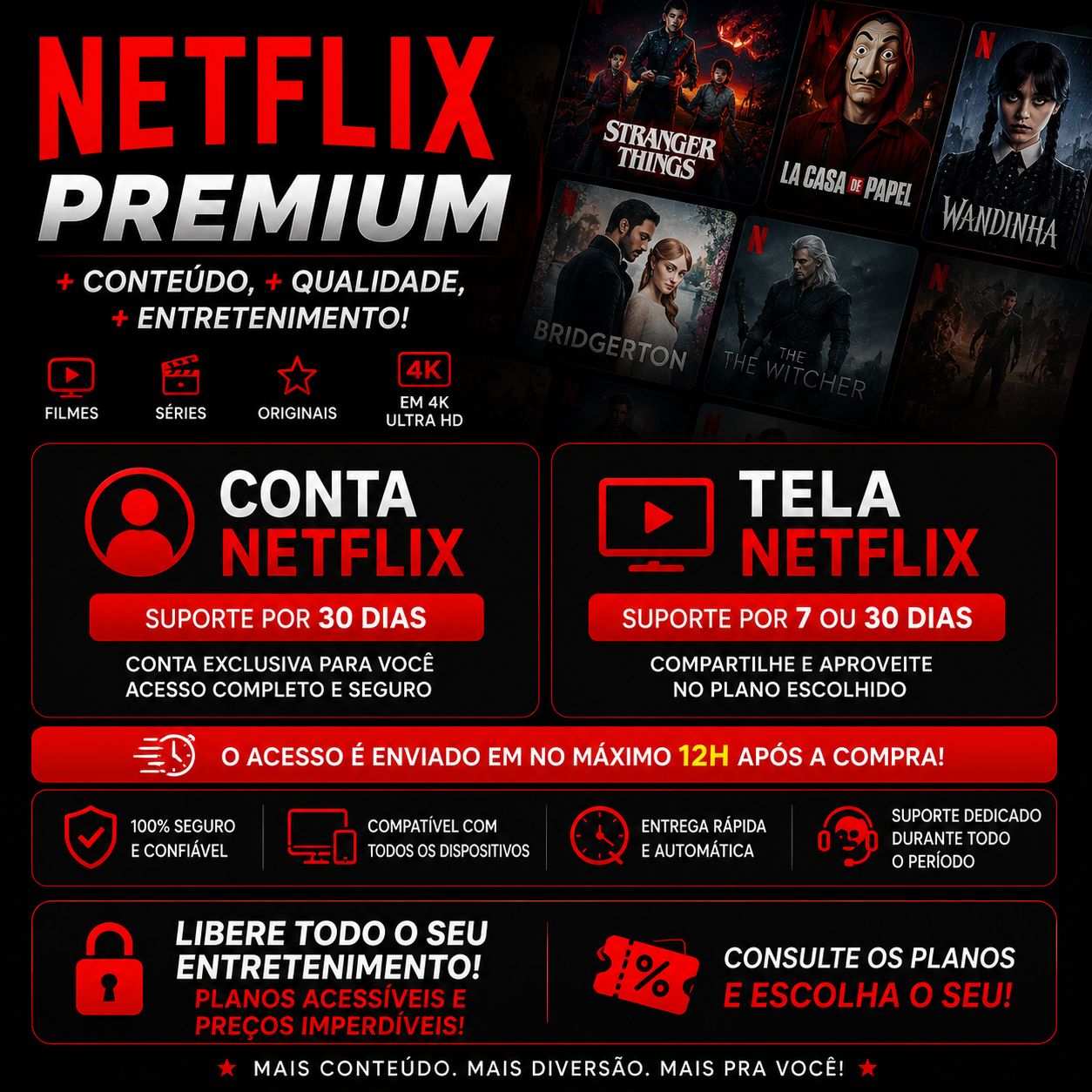 NETFLIX 4K ASSINATURA