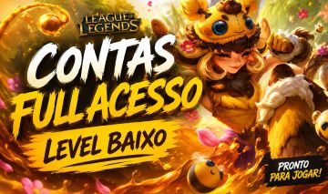 CONTAS NIVEL BAIXO NO LEAGUE OF LEGENDS