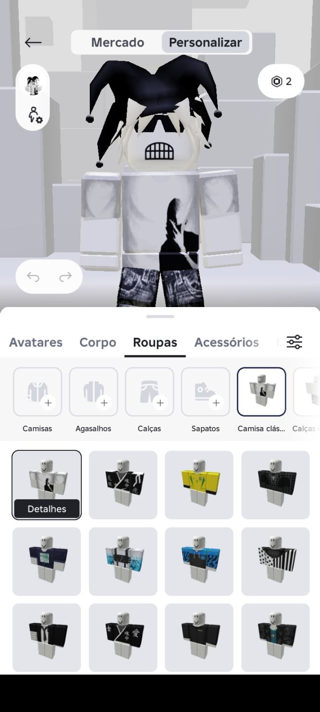 Conta de roblox boa monte de jogos do roblox monte de roupas