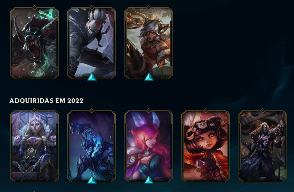 Conta LoL Diamante 3 - 01 PDL - 101 SKINS