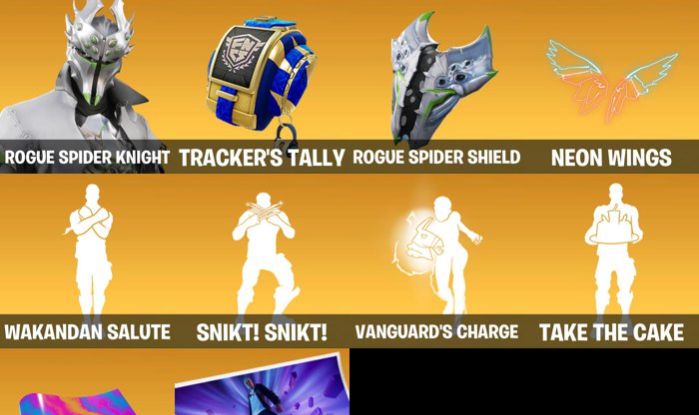 144 SKINS - ROGUE SPIDER - FULL TRYHARD - HEROINA - 1300 VBUCKS