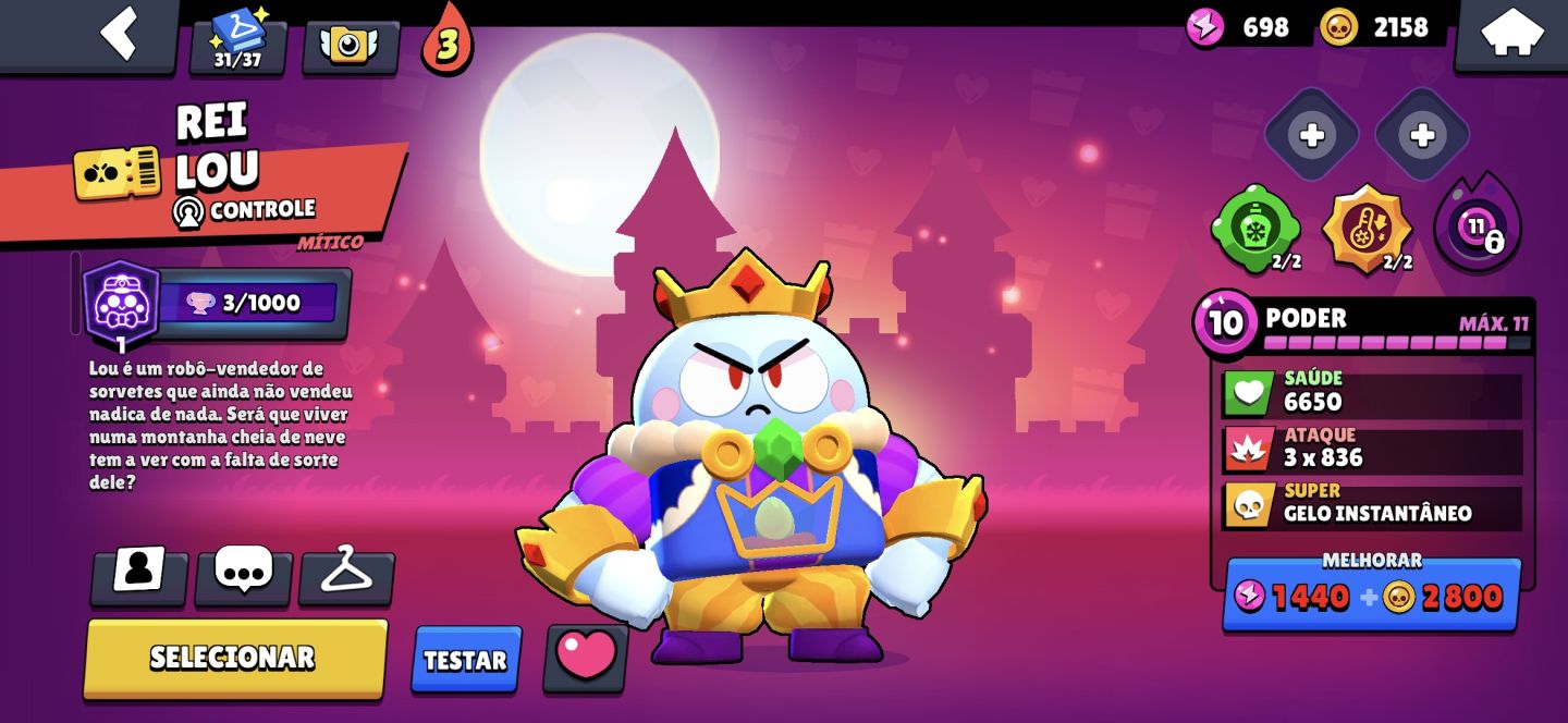 CONTA DE BRAWL STARS EXTREMAMENTE RARA
