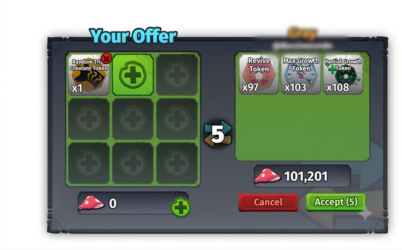 Mush e Tokens Sonaria Melhor Preço