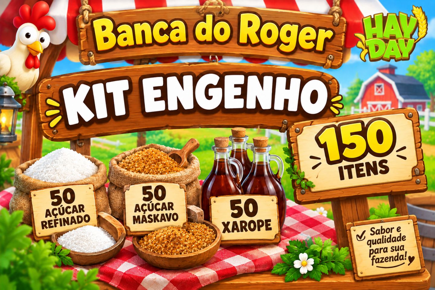 HAY DAY - KIT ENGENHO 150 ITENS