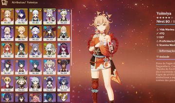 Conta Genshin Impact AR52 | Raiden + Ayaka + Yoimiya