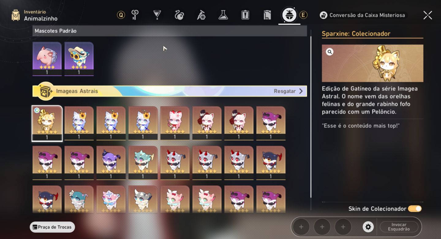 Conta Honkai Star Rail AR 70 com Skin e Eidolons