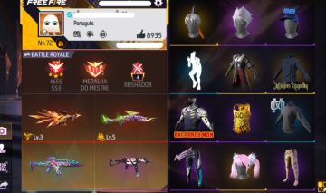 Conta de Free Fire gemada 2019