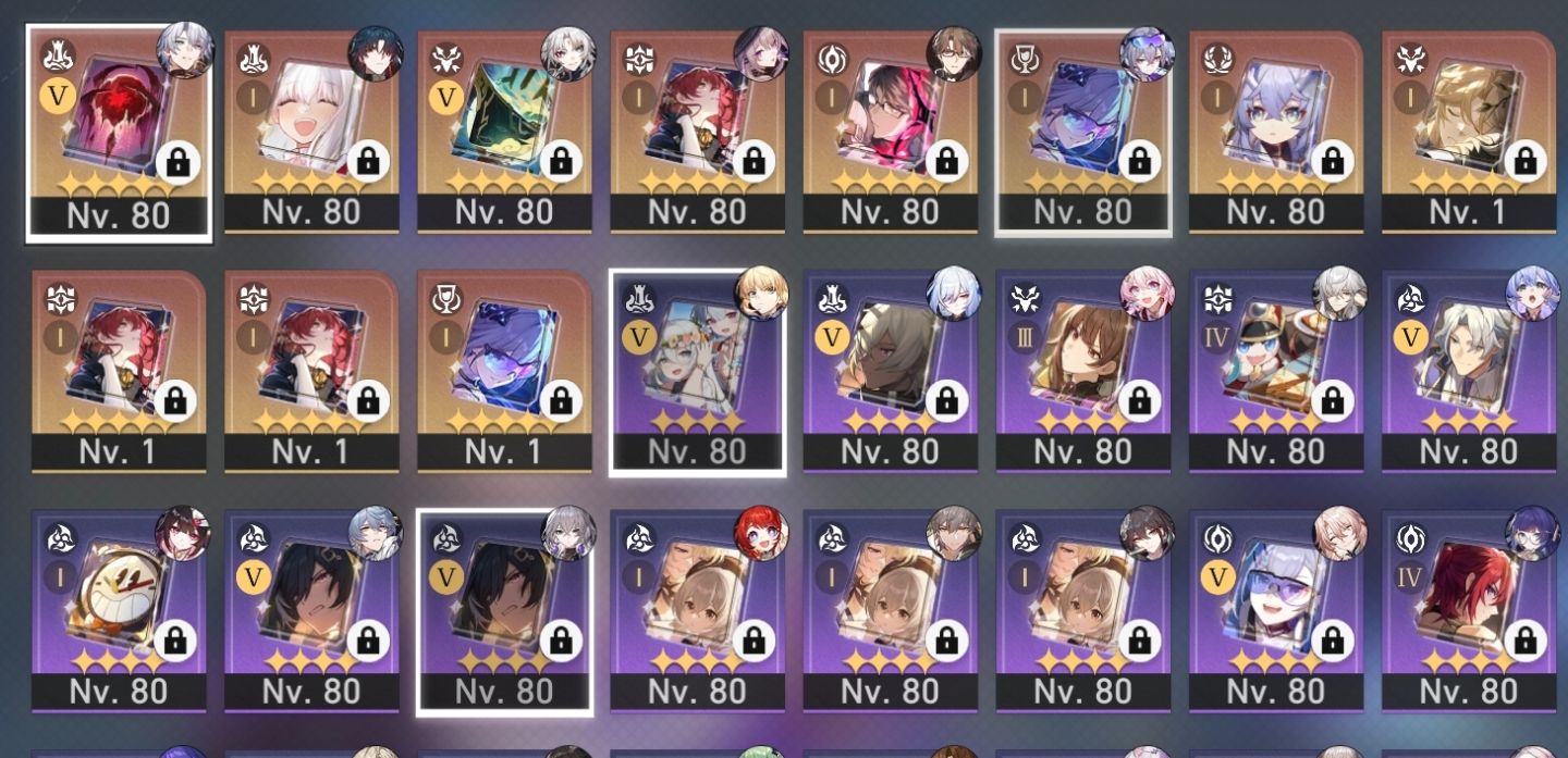 Conta tripla Hoyo (Honkai, Genshin e Zzz) todas nível max com vários personagens