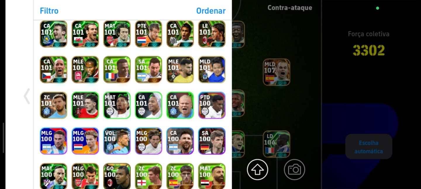 [PROMOÇÃO] CONTA DE EFOOTBALL COM 3302 DE FORÇA COLETIVA ( LEIA A DESCRIÇÃO )