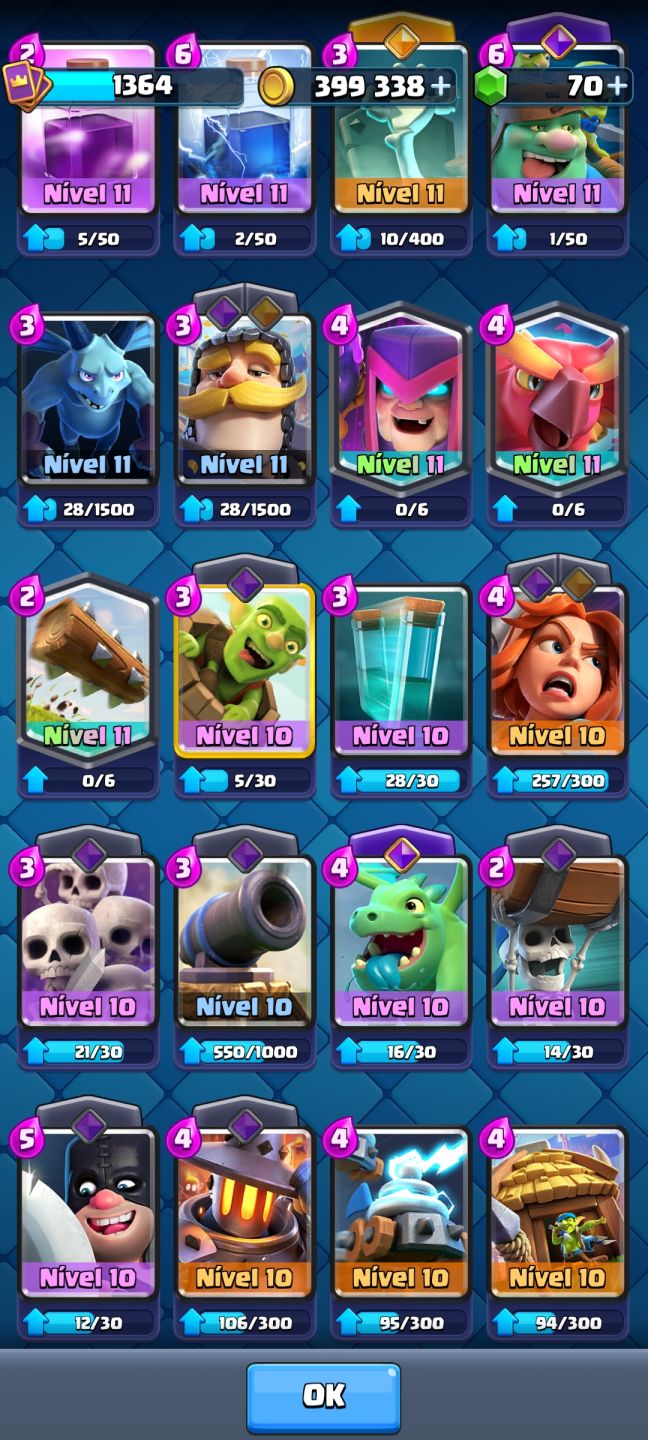 CONTA 10K TROFÉUS [TODAS AS CARTAS] CLASH ROYALE
