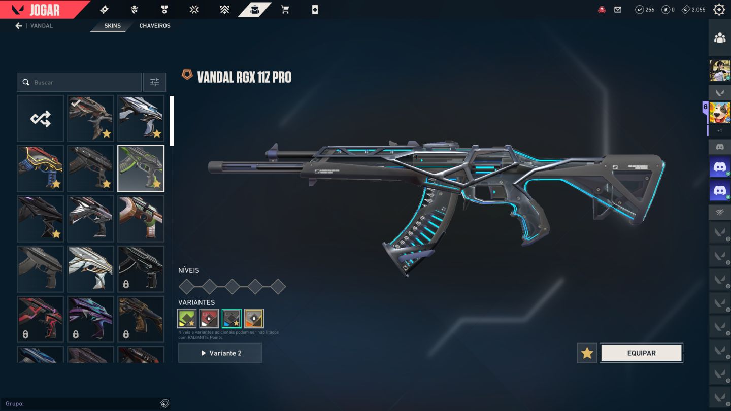 CONTA VALORANT FULL SKIN