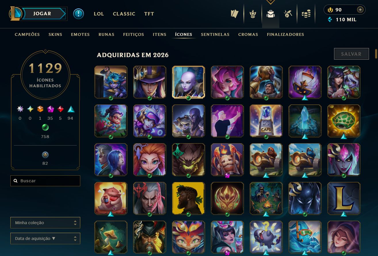 1334 SKINS NO LOL + SKINS VALORANT/TFT | PASSE ATIVO | DADOS DE CRIAÇÃO