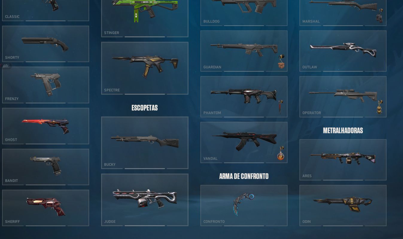 CONTA DE VALORANT PLATINA 1 COM SKINS E VALOR DE MAIS DE 700 GASTOS