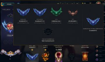 Conta de LOL diamante em todas as Filas com mais de 400 Skins e todos os champs
