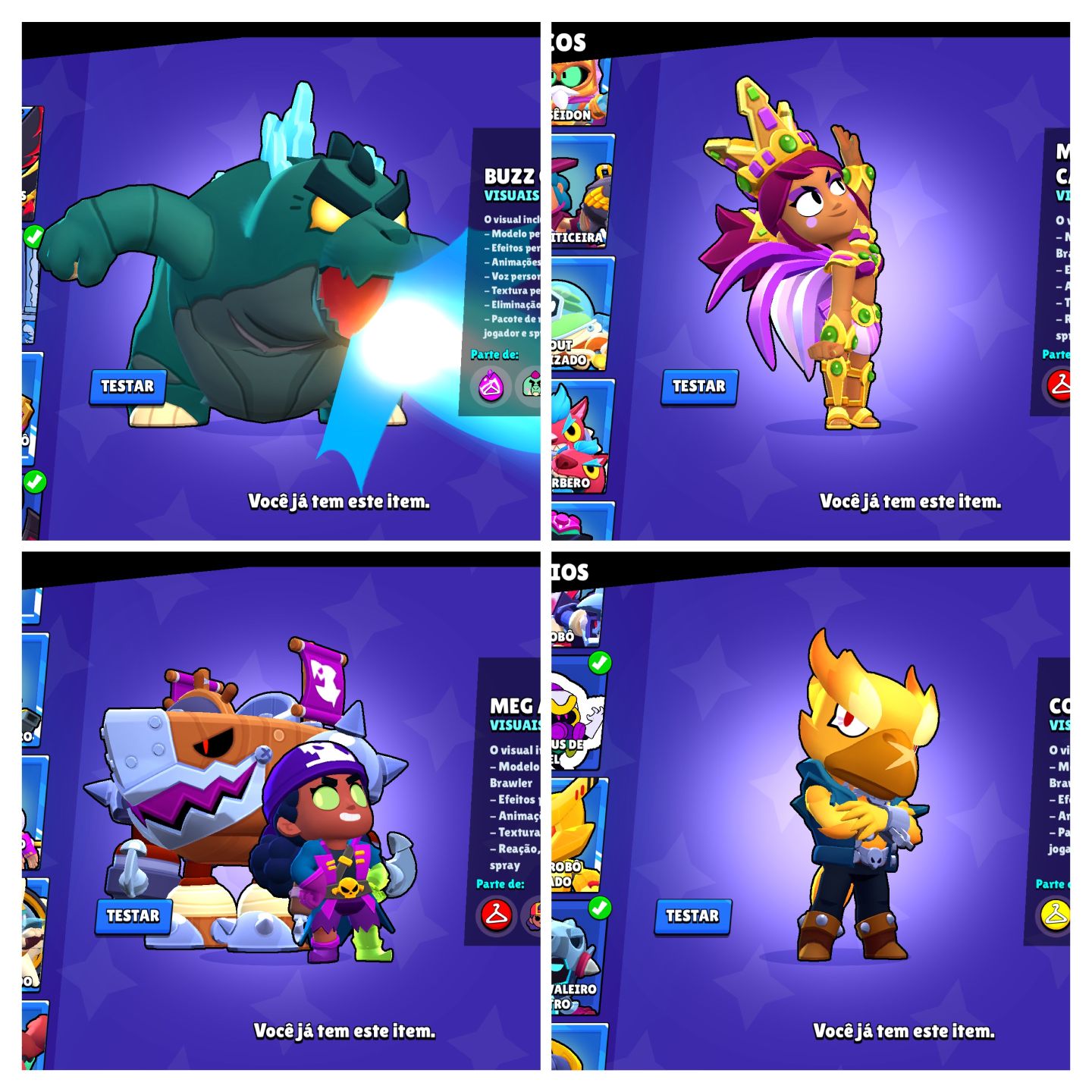 CONTA BRAW 52K | 50 PERSONAGENS NÍVEL 11 / MAIS DE 370 SKINS TOPS / FAMA SOLAR 1