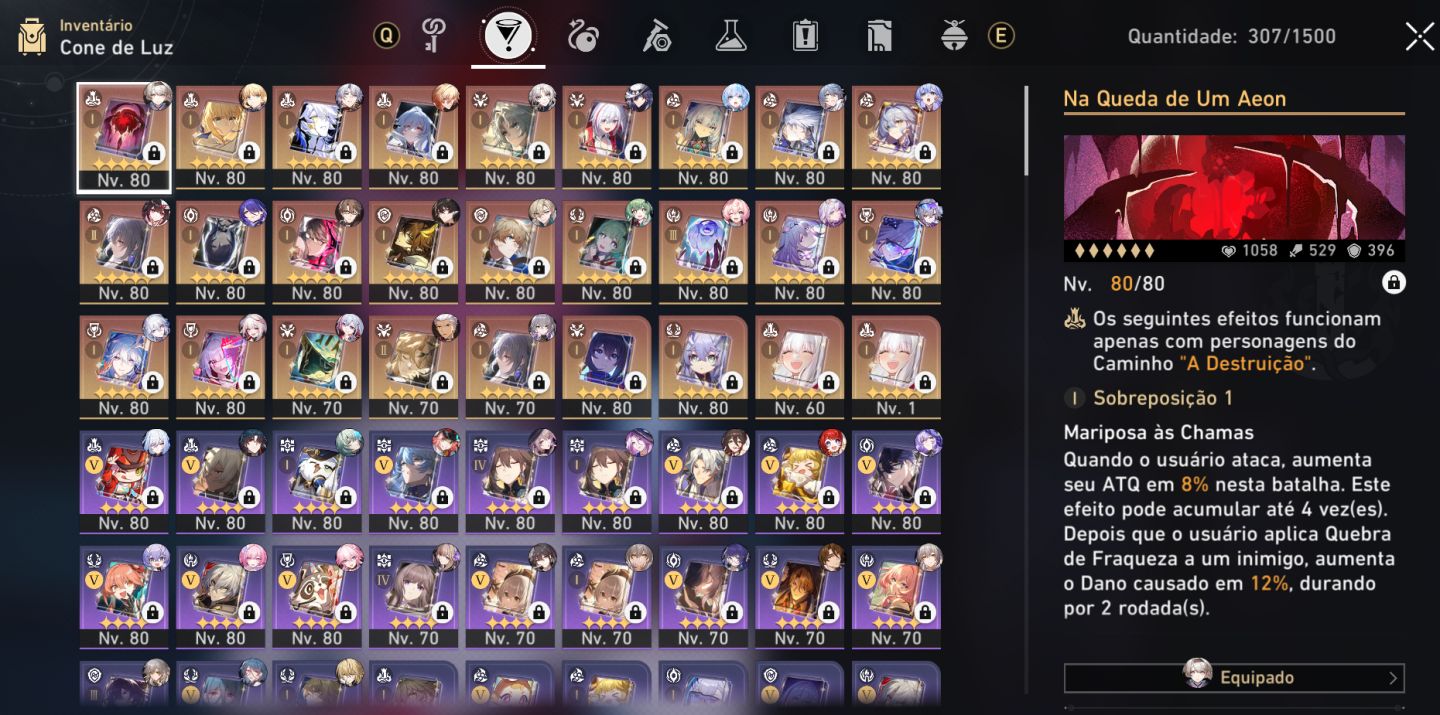 49 T5+ 28 cones e s6 de todos os personagens t4, no garantido