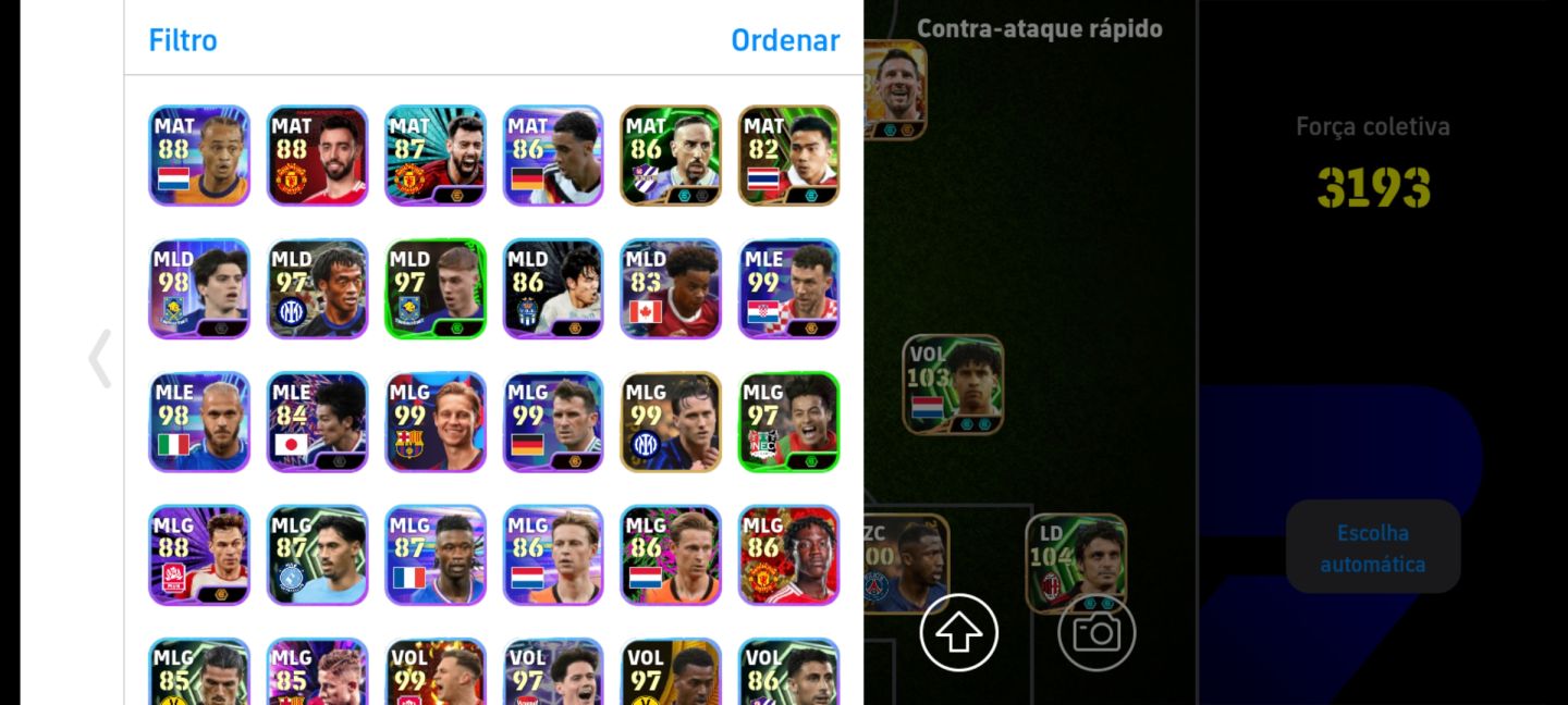 CONTA EFOOTBALL MESSI BIG TIME E RARIDADES