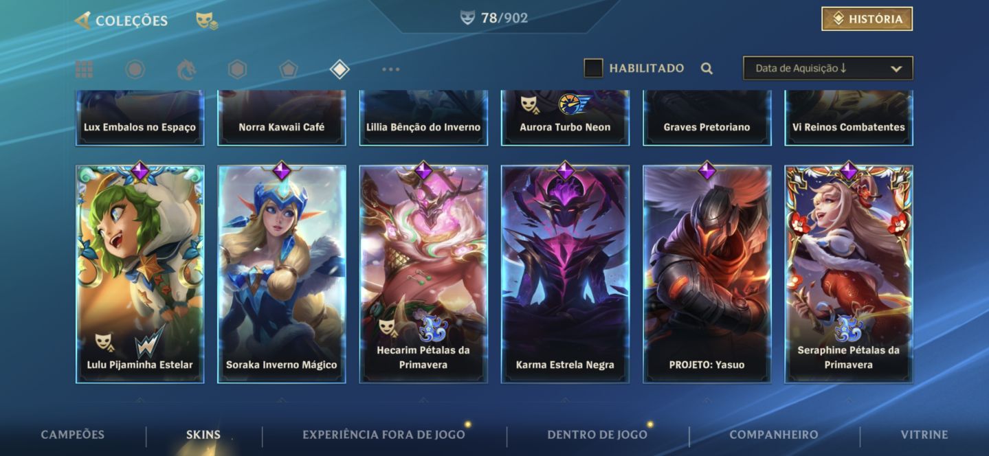 CONTA WILD RIFT SKINS DE GACHA